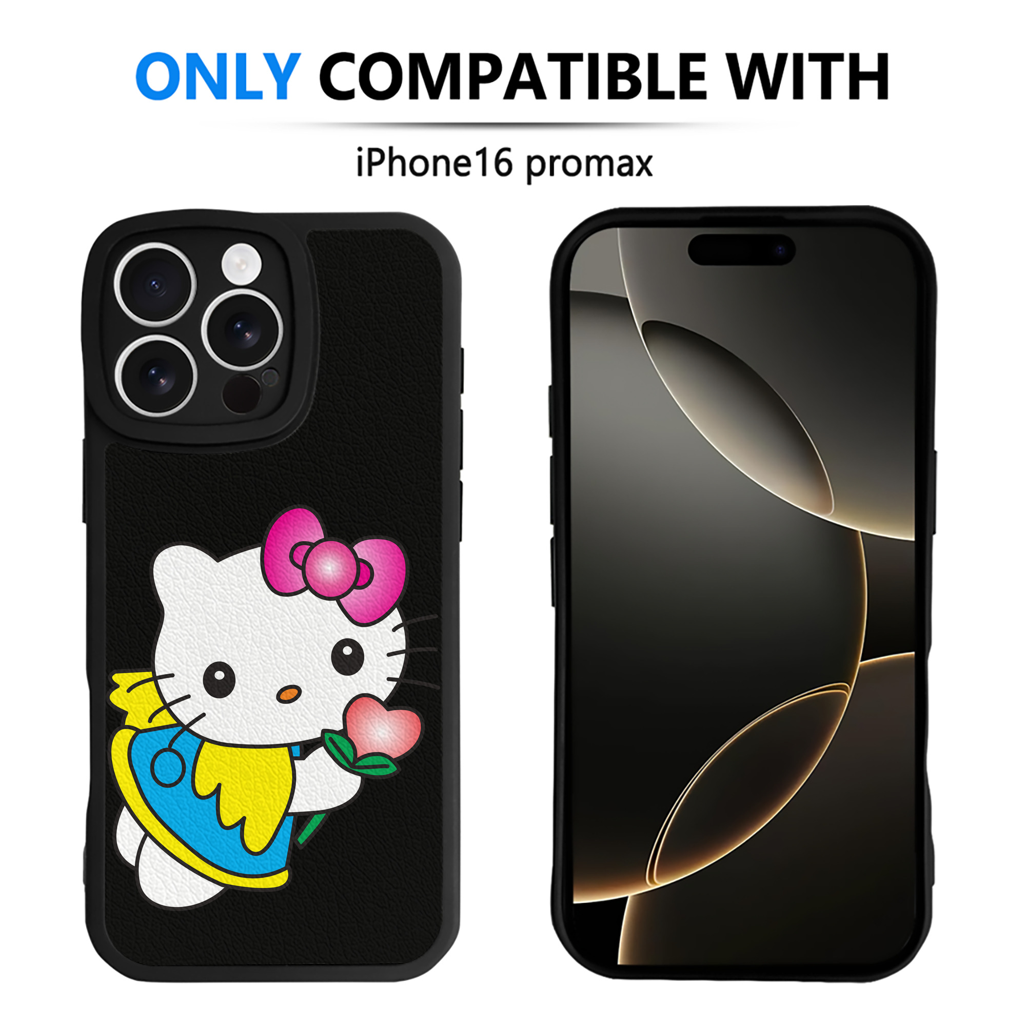 （画像用） Hello Kitty ハローキティ 【iPhone 16シリーズ対応】シリコンスマホケース（レザー調） 材質：シリコン